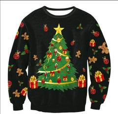 UGLY CHRISTMAS SWEATER Vacation Santa Elf Funny Womens Men Sweaters Tops Autumn Winter Clothing