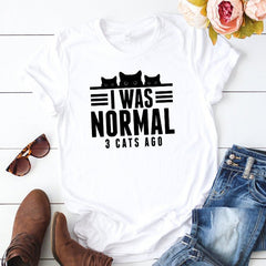 I Was Normal 3 Cats T-shirt