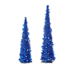 Artificial Tinsel Christmas Tree With Stand