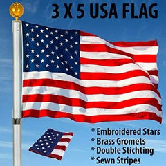 American Flag 3x5' Heavy Duty Grommets