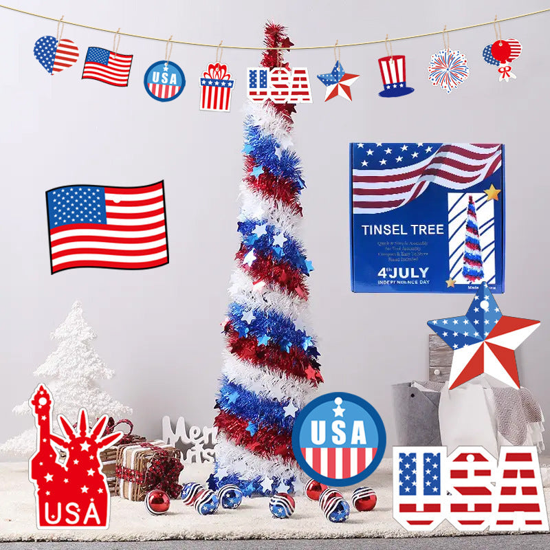 USA National Day Gift Decoration Charm Tag