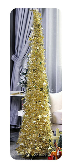 Artificial Tinsel Christmas Tree With Stand