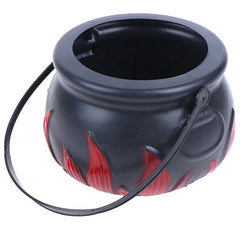 Halloween Candy Pot Halloween Cauldron Novelty Halloween Bucket Ornament Skull Witch Toy