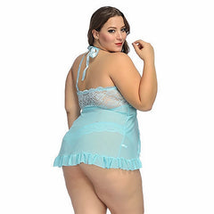 PLUS SIZE Sexy Lingerie Suspender Skirt Lace Nightdress Sexy Lingerie Sexy Lace Sleepwear Nightdress Lingerie Sleepwear Homewear Pyjama