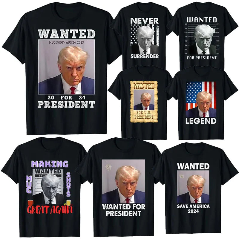 Wanted Donald Trump for President 2024 T-shirt