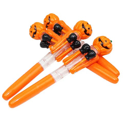 Halloween Gift Kids Trick Or Treat Party Lovely Pumpkin Boxing Pen Creative Ballpoint Pen With Light Happy HALLOWEEN Day