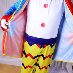 PLUS SIZE Halloween Adult Funny Circus Clown Jumpsuit Carnival Party Cosplay Men Costume Dress Up NO WIG