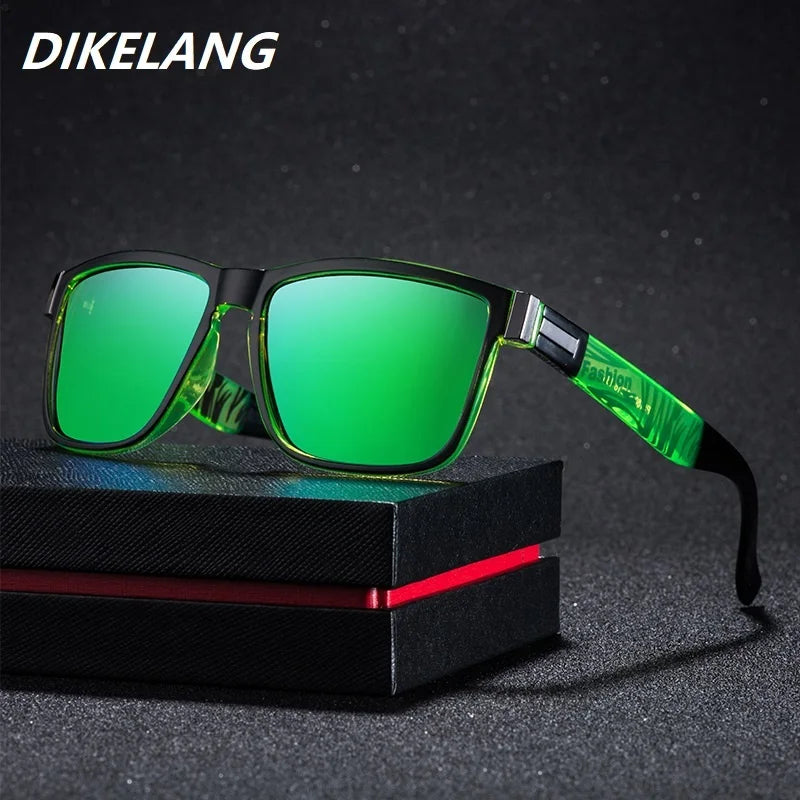 Classic Square Vintage Sport Polarized Sunglasses For Men Women Luxury Brand Designer Sun Glasses Driving Fishing UV400 Eyewear