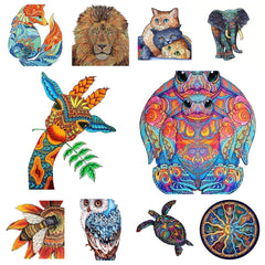 Animal Puzzle Craft Hub A3 A5 Size