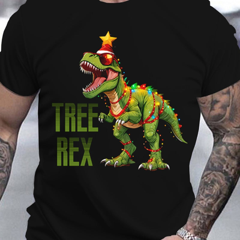 Christmas Tree Dinosaur T-shirt