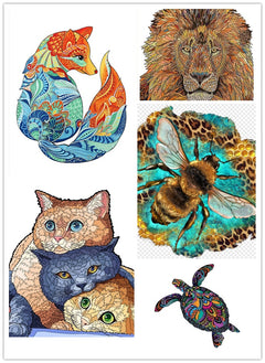 Animal Puzzle Craft Hub A3 A5 Size